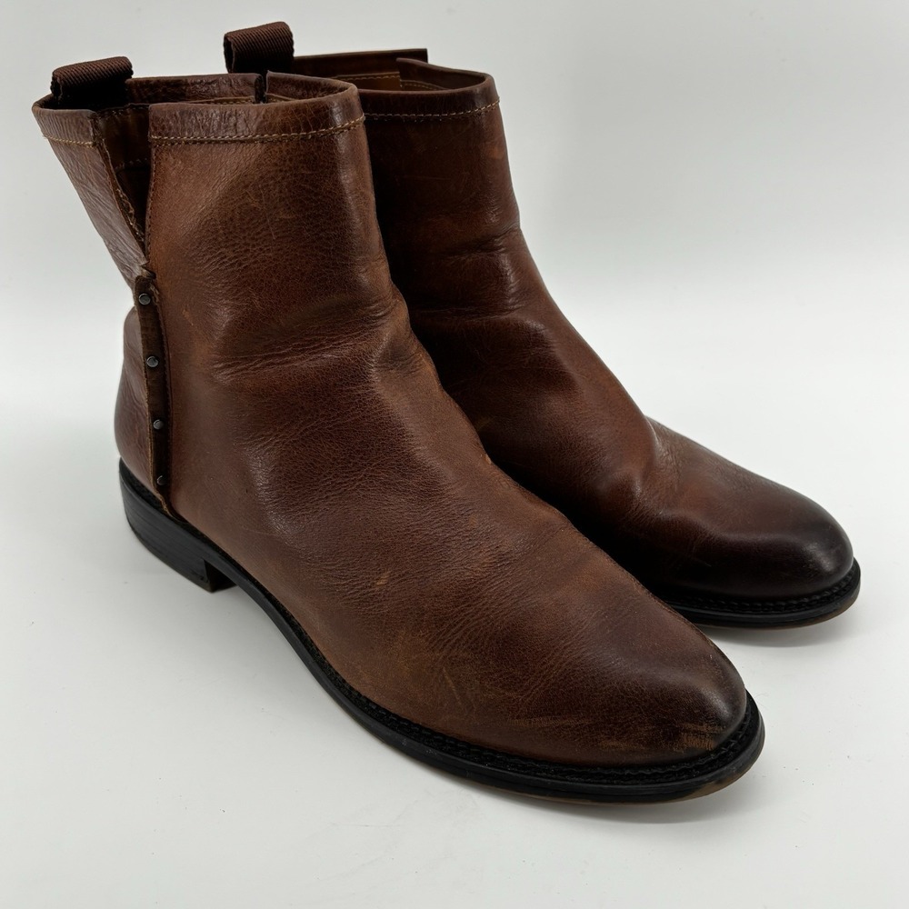 Franco Sarto Hixton Woman's Brown Ombre Ankle Boot Zip Up 9.5 UK7.5 EU39.5